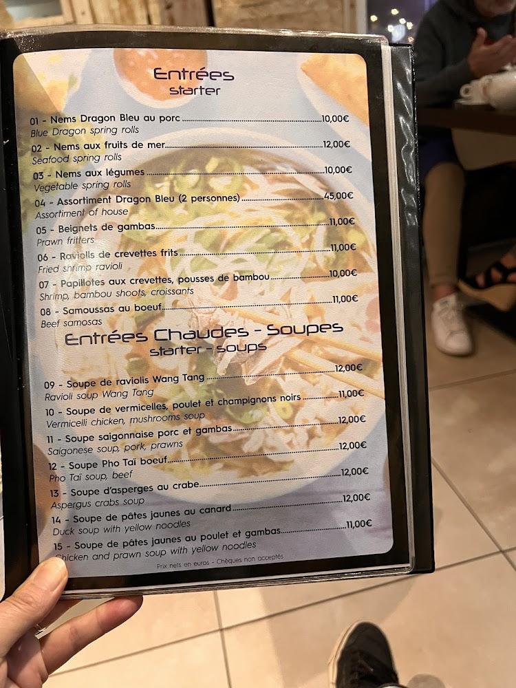 Le Dragon Bleu - Menu Image 1