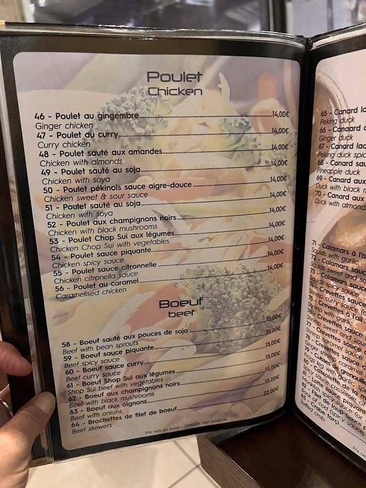 Le Dragon Bleu - Menu Image 4